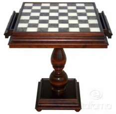 Šachový stůl s alabastrovou deskou 3109