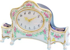 Hodiny porcelánové kobalt 2010