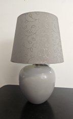 Keramická lampa TILA 27 šedá