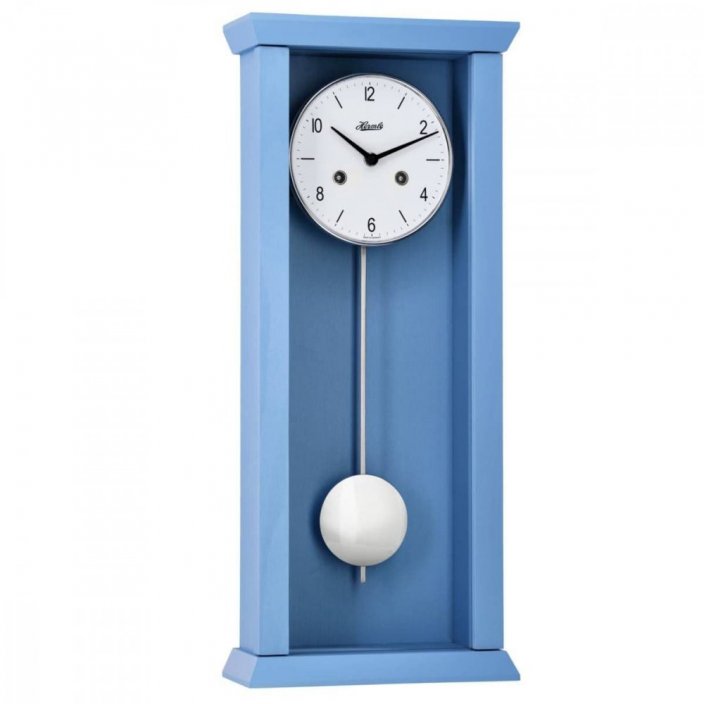 Kyvadlové hodiny nástěnné Hermle 71002-1/4 - Barva: modrá