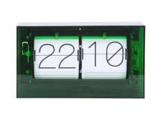 Designové nástěnné/stolní překlápěcí hodiny 5976GR Karlsson 21cm