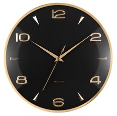 Designové nástěnné hodiny 6017BK Karlsson 40cm