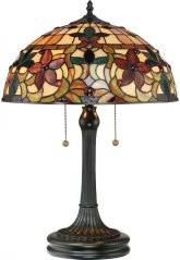 Tiffany stolní lampa KAMI