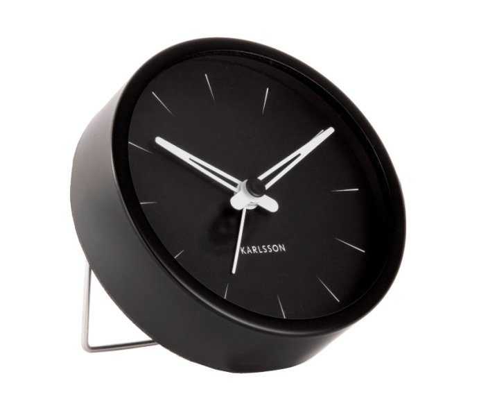 Designový budík 5835BK Karlsson 9cm