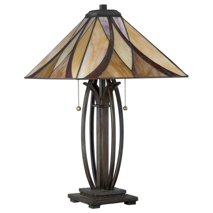 Tiffany stolní lampa ASHEVILLE