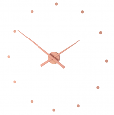Designové nástěnné hodiny NOMON OJ růžové 80cm