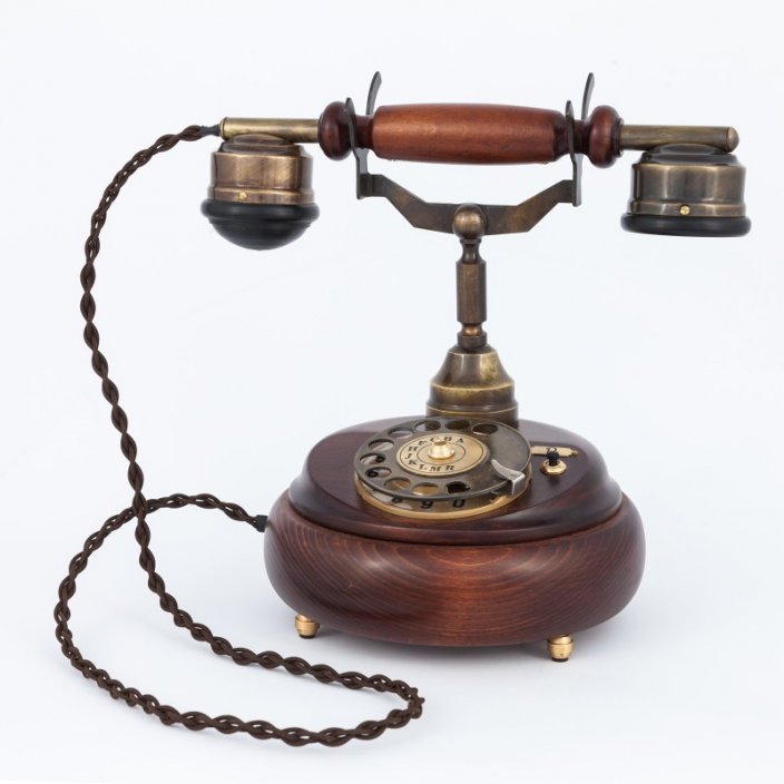 Historický telefon stolní kulatý 3001-006