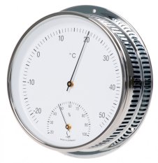 Teploměr, vlhkoměr Fischer 5102-00 stříbrný