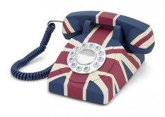 Retro telefon tlačítkový GPO054