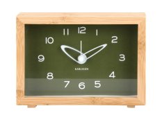 Designové hodiny s budíkem 6034GR Karlsson 19cm