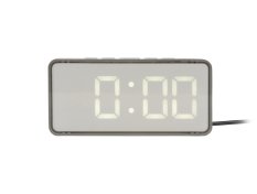 Designové LED hodiny - budík 6040GY Karlsson 14cm