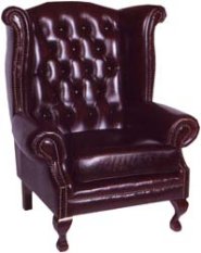 Kožené křeslo QUEEN ANNE
