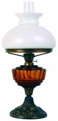 Petrolejová lampa G24-jantar