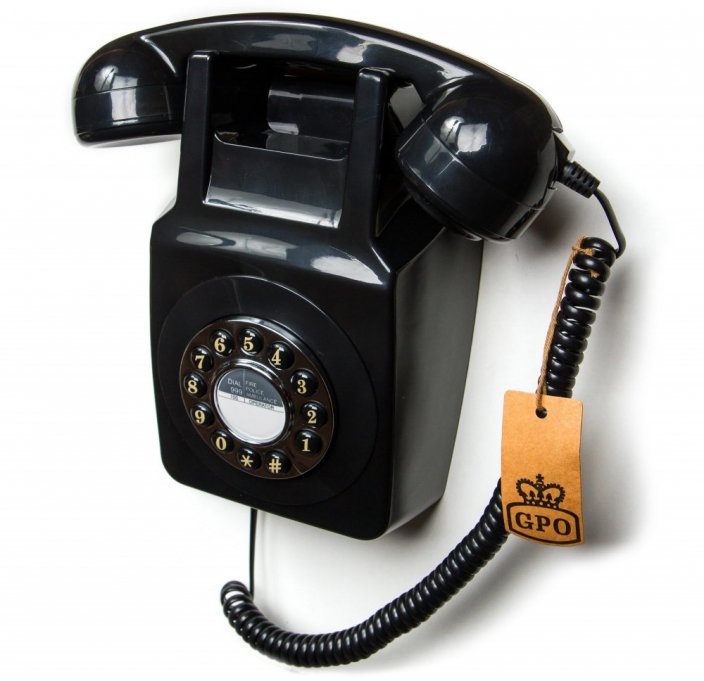 Retro telefon nástěnný tlačítkový GPO055