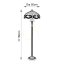 Dragonfly flame podlahová lampa Tiffany 64070