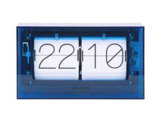 Designové nástěnné/stolní překlápěcí hodiny 5976BL Karlsson 21cm