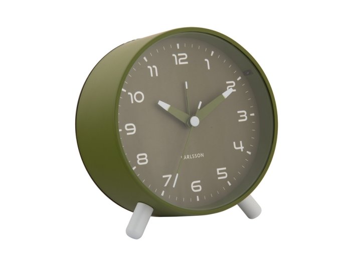 Designový budík 6029GR Karlsson 12cm