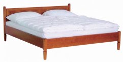 Dvoulůžko s dřevěným čelem 02x750