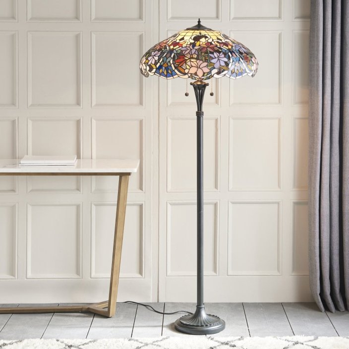 Tiffany - podlahová lampa BELLE