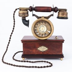 Historický telefon stolní vysoký 3003-006