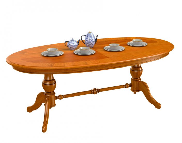Jídelní stůl oválný  205x102 cm, 06x548 - Barva: patina