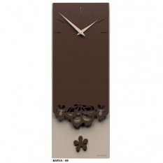 Designové hodiny 56-11-1 CalleaDesign Merletto Pendulum 59cm (více barevných variant) Barva čokoládová-69 - RAL8017