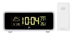 Meteostanice a digitální LED hodiny JD9526 Lowell s nabíječkou smartphonů 12,5cm