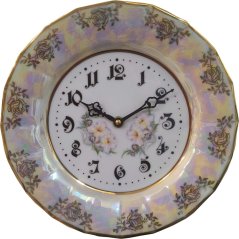 Talíř - hodiny porcelánové 2044