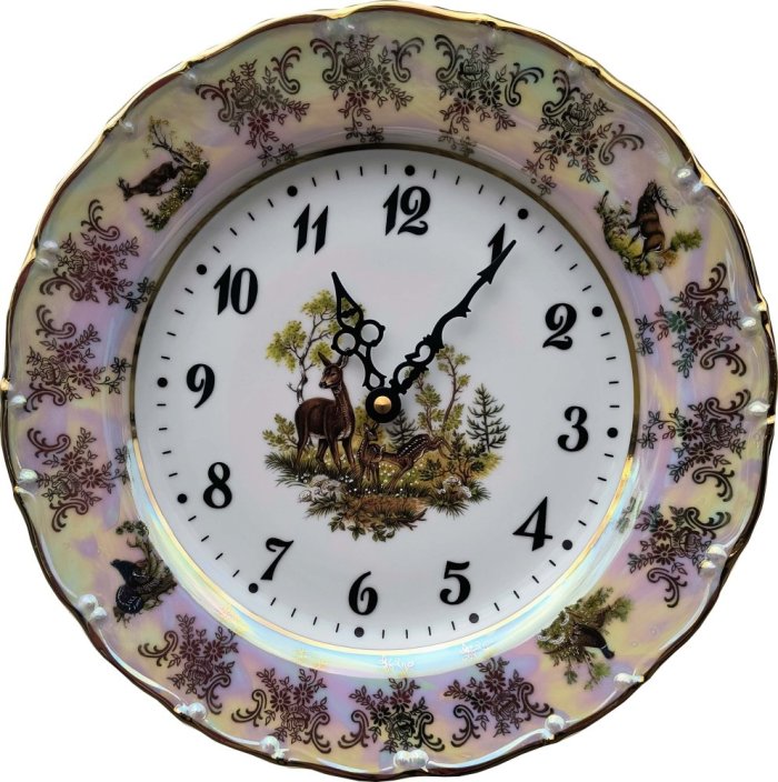 Talíř - hodiny porcelánové 2077