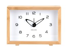 Designové hodiny s budíkem 6034WH Karlsson 19cm