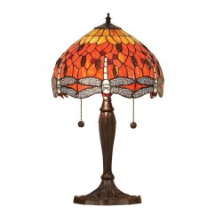 Dragonfly flame lampa Tiffany 64092