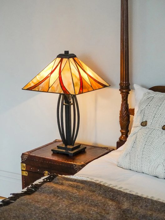 Tiffany stolní lampa ASHEVILLE
