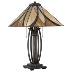 Tiffany stolní lampa ASHEVILLE