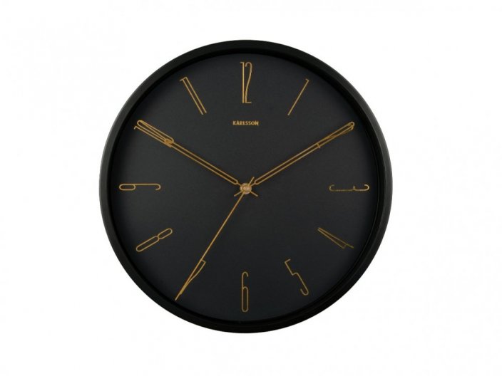 Designové nástěnné hodiny 5898BK Karlsson 35cm