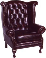 Kožené křeslo QUEEN ANNE