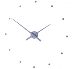Designové nástěnné hodiny NOMON OJ ocelově modré 80cm