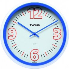 Nástěnné hodiny Twins 2896 blue 31cm