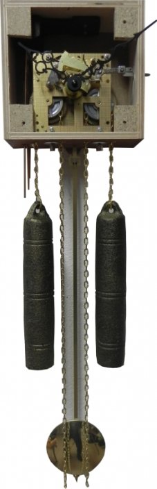 Stroj kyvadlový, nástěnný půlový bicí, ve dřevěné skříňce 1231-261