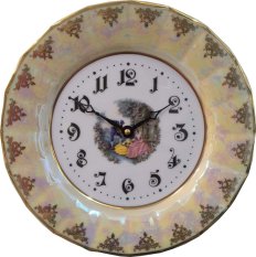 Talíř - hodiny porcelánové 2043