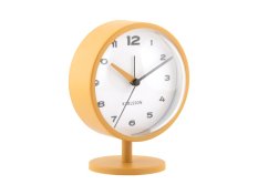 Designové stolní hodiny s budíkem 6027YE Karlsson 14cm