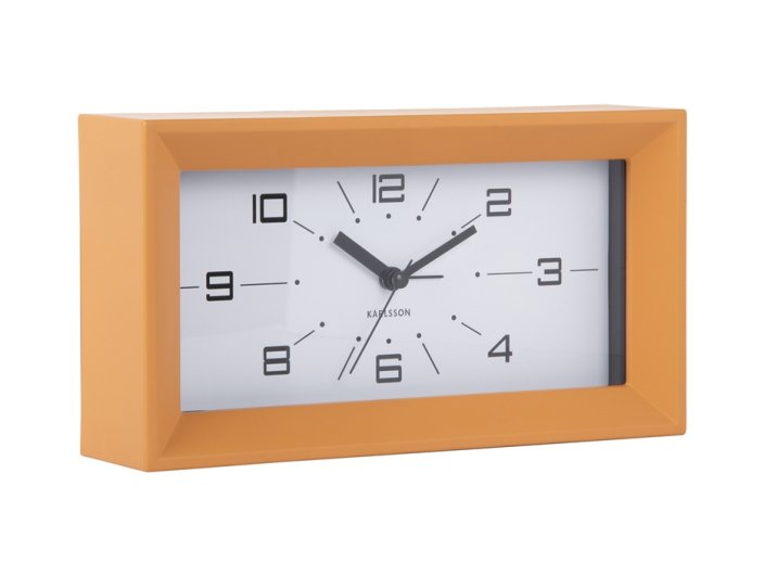 Designové stolní hodiny s budíkem 6066YE Karlsson 20cm