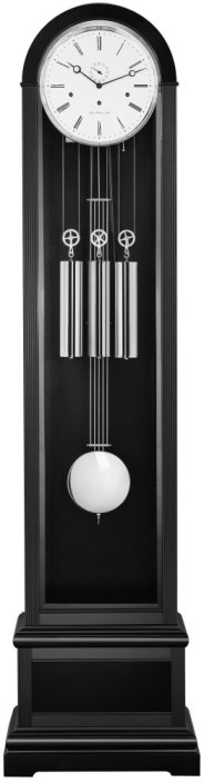 Kyvadlové hodiny podlahové Hermle 01087-740461mosaz - Barva: černá