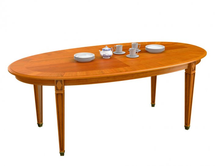 Jídelní stůl oválný 4 nohy 205x102 cm, 06x541 - Barva: speciální barva