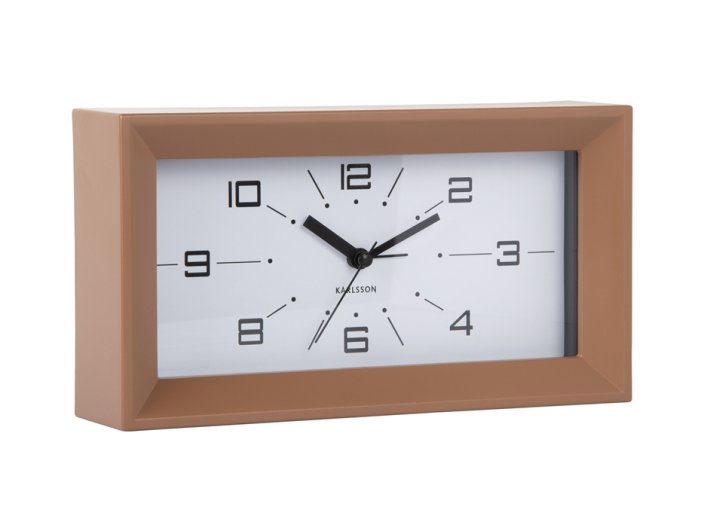 Designové stolní hodiny s budíkem 6066BR Karlsson 20cm