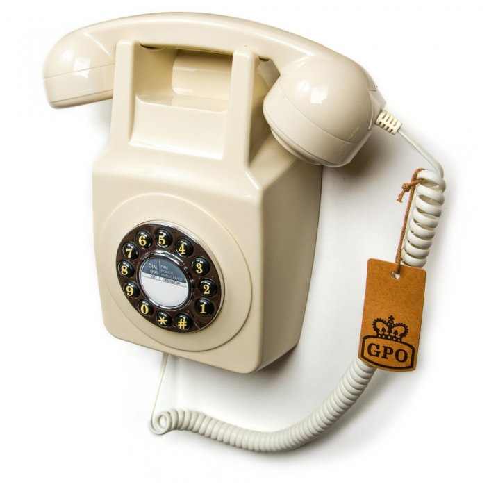 Retro telefon nástěnný tlačítkový GPO056