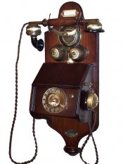 Historický telefon nástěnný s vidlicí 3012-006