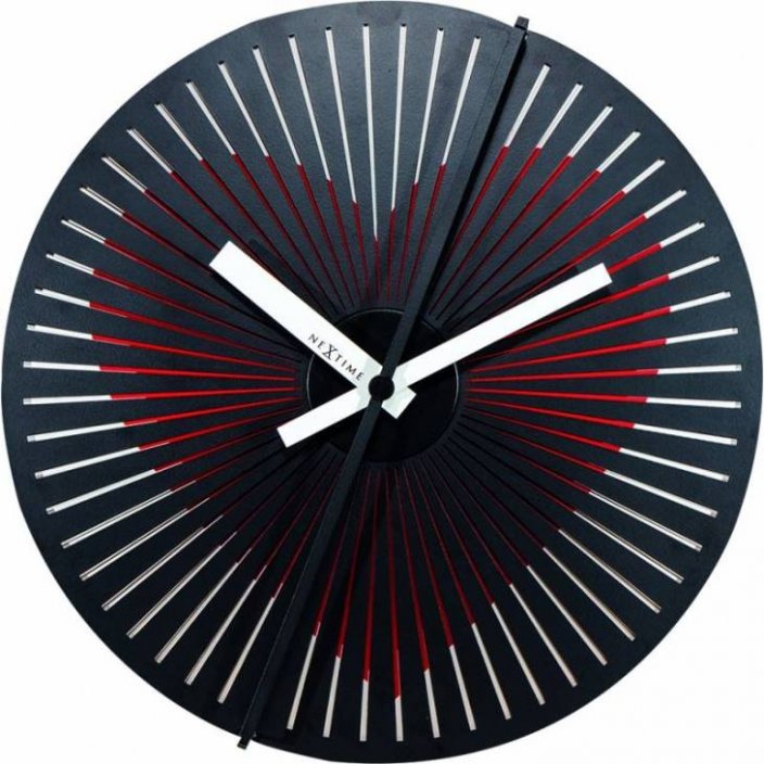 Pohyblivé designové nástěnné hodiny Nextime 3124 Kinegram Heart 30cm