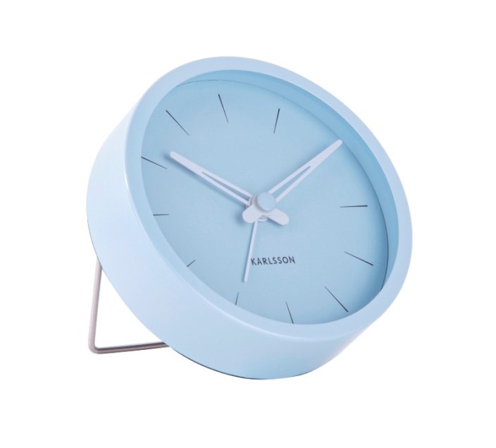 Designový budík 5835BL Karlsson 9cm