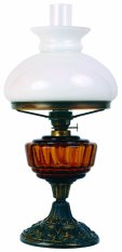 Petrolejová lampa G24-jantar